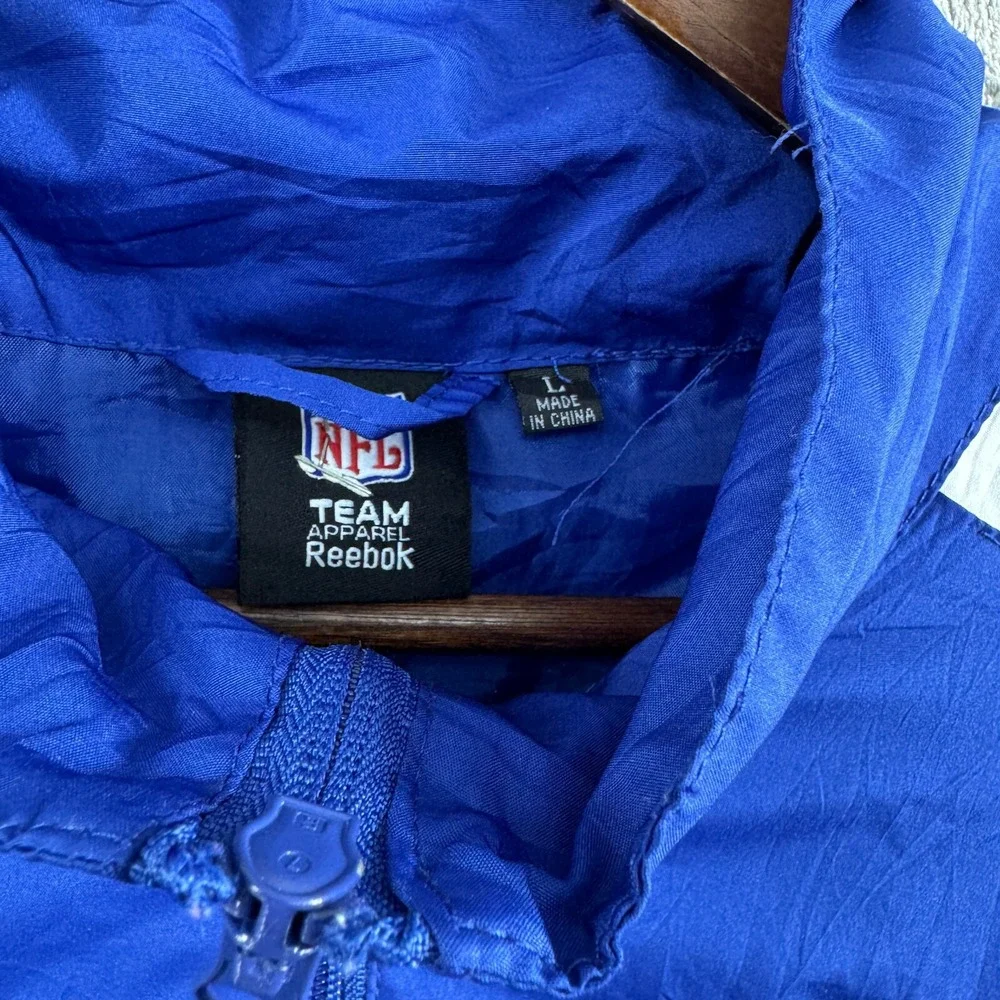 Indianapolis Colts NFL Reebok Sports Illustrated Blue Windbreaker Jacket Mens L
